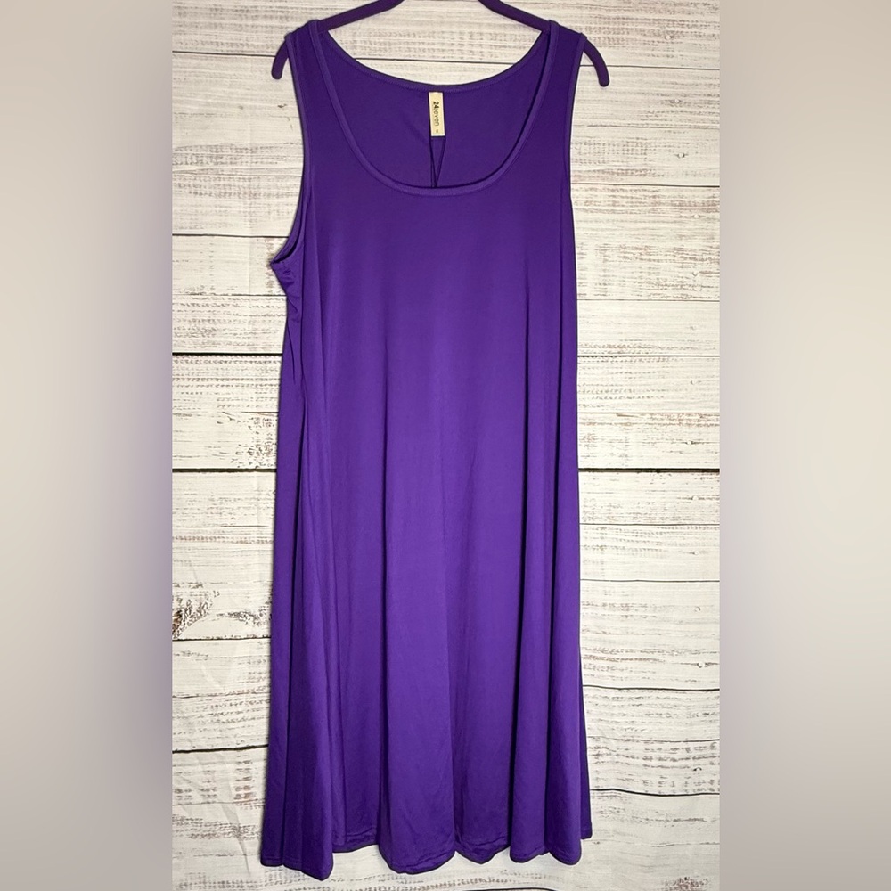 24Seven Purple Dress (0322)